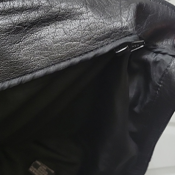 Vintage Thick Utility Riding Leather Biker Jacket - Picture 7 of 13